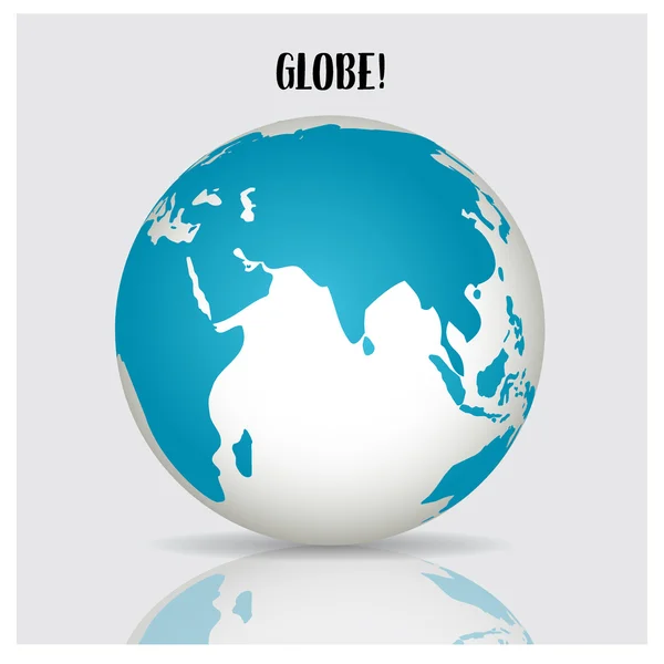 Glob mondial, ilustrație vectorială . — Vector de stoc