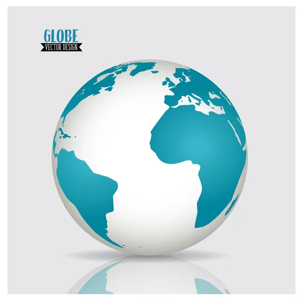 Globe mondial, illustration vectorielle . — Image vectorielle