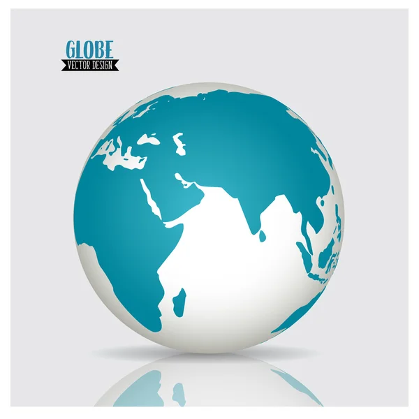 Globe mondial, illustration vectorielle . — Image vectorielle