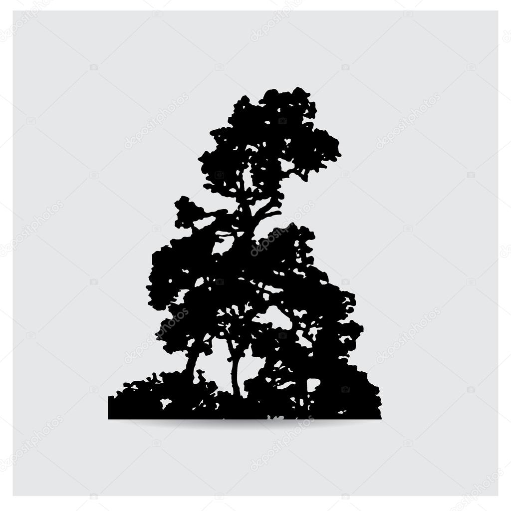 images Silhouette Arbre Vectoriel depositphotos