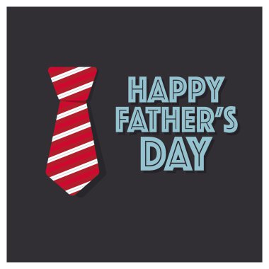 Mutlu Babalar günü kartı tasarımı ile büyük kravat