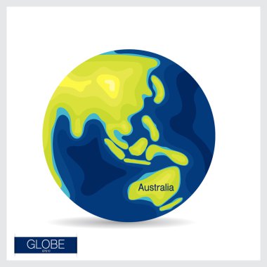 Modern dünya, vektör çizim.