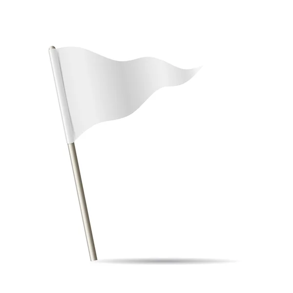 Bandeira Branca Ilustração Vetorial — Vetor de Stock