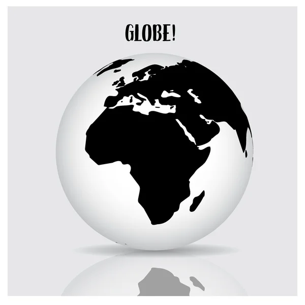 Globe Mondial Illustration Vectorielle — Image vectorielle