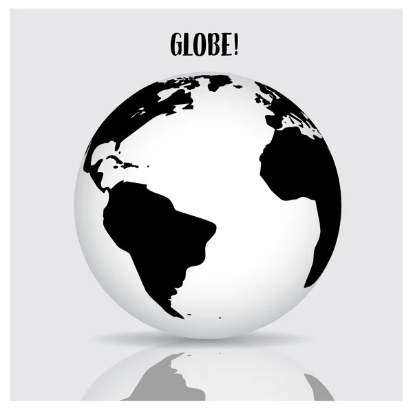 Globe Mondial Illustration Vectorielle — Image vectorielle