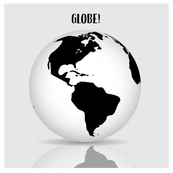 Globe Mondial Illustration Vectorielle — Image vectorielle