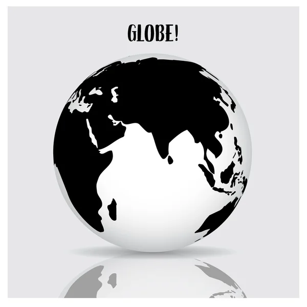 Globo Mundial Ilustração Vetorial — Vetor de Stock