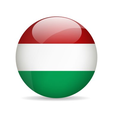 Macaristan bayrağı. Vektör çizim