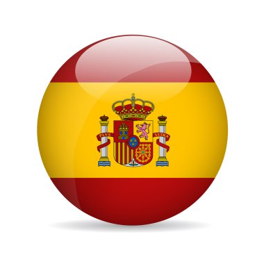 İspanya bayrağı. vektör çizim