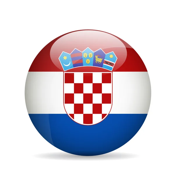 Vlag Van Kroatië Vectorillustratie — Stockvector