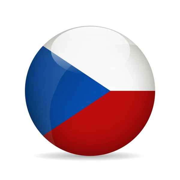 Flag Czech Republic Vector Illustration — Stock Vector