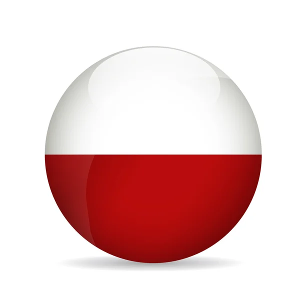 波兰国旗 矢量图 — 图库矢量图片