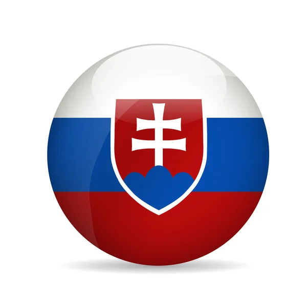 Vlag Van Slowakije Vectorillustratie — Stockvector