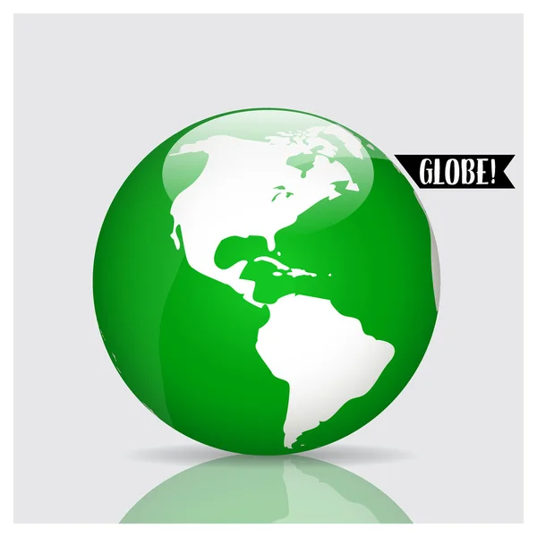 Globo Moderno Illustrazione Vettoriale — Vettoriale Stock