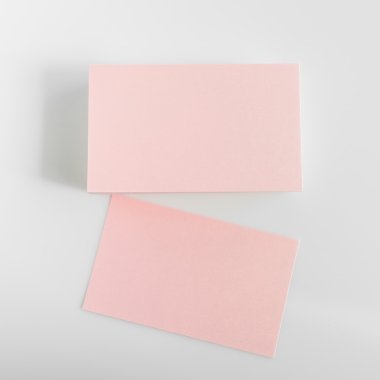 Boş kartvizit, yumuşak gölgeli kartpostal..