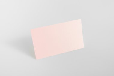 Boş kartvizit, yumuşak gölgeli kartpostal..