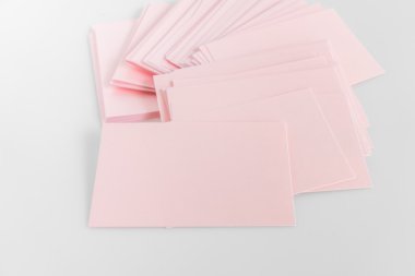 Boş kartvizit, yumuşak gölgeli kartpostal..