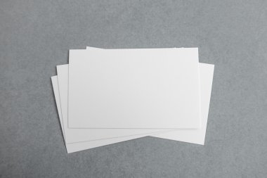 Boş kartvizit, yumuşak gölgeli kartpostal..