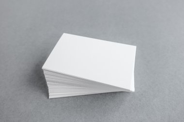 Boş kartvizit, yumuşak gölgeli kartpostal..