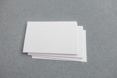 Boş kartvizit, yumuşak gölgeli kartpostal..