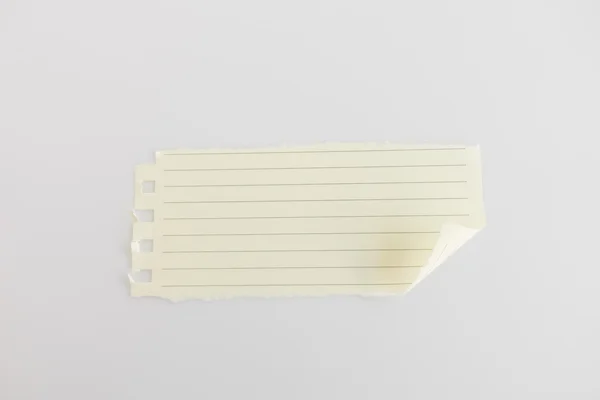 Papel Nota Blanco Con Sombras Suaves — Foto de Stock