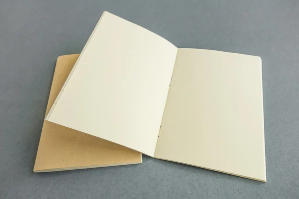 Catálogo Branco Revista Modelo Livro Com Sombras Suaves Pronto Para — Fotografia de Stock