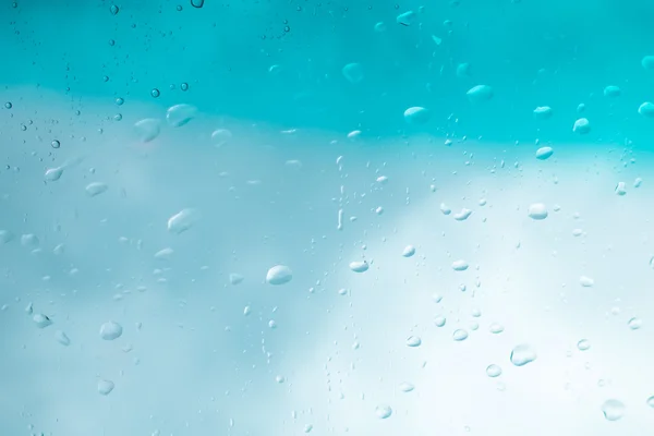 Water Drops Background Water Drops Glass Window Blue Sky — Stock Photo, Image