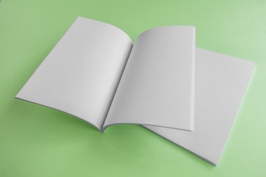 Boş katalog, dergi, yumuşak gölgeli kitap şablonu. Tasarımınız için hazır.