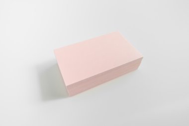 Boş kartvizit, yumuşak gölgeli kartpostal..