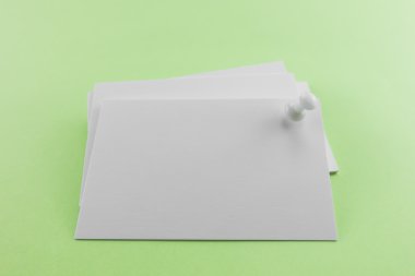 Boş kartvizit, yumuşak gölgeli kartpostal..