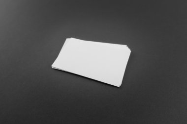 Boş kartvizit, yumuşak gölgeli kartpostal..