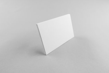 Boş kartvizit, yumuşak gölgeli kartpostal..