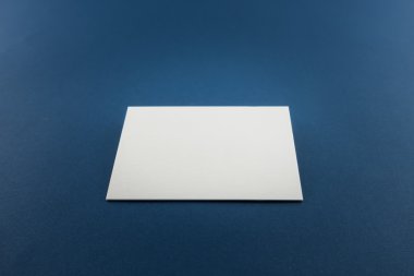 Boş kartvizit, yumuşak gölgeli kartpostal..