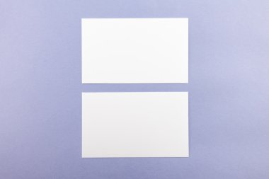 Boş kartvizit, yumuşak gölgeli kartpostal..