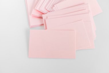 Boş kartvizit, yumuşak gölgeli kartpostal..