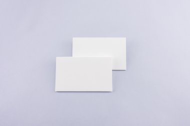 Boş kartvizit, yumuşak gölgeli kartpostal..