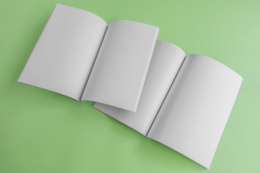 Boş katalog, dergi, yumuşak gölgeli kitap şablonu. Tasarımınız için hazır.