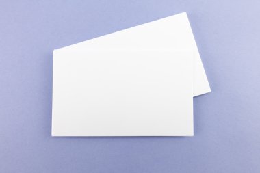 Boş kartvizit, yumuşak gölgeli kartpostal..