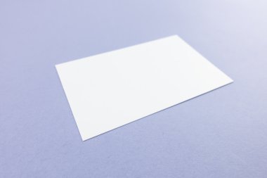 Boş kartvizit, yumuşak gölgeli kartpostal..