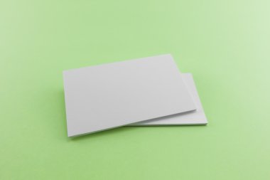 Boş kartvizit, yumuşak gölgeli kartpostal..