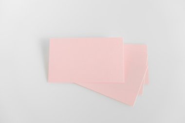 Boş kartvizit, yumuşak gölgeli kartpostal..