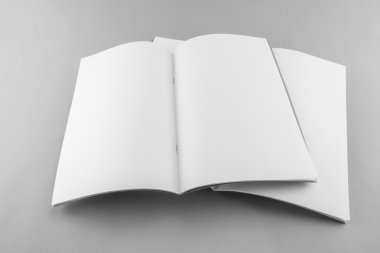 Boş katalog, dergi, yumuşak gölgeli kitap şablonu. Tasarımınız için hazır.