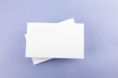 Boş kartvizit, yumuşak gölgeli kartpostal..