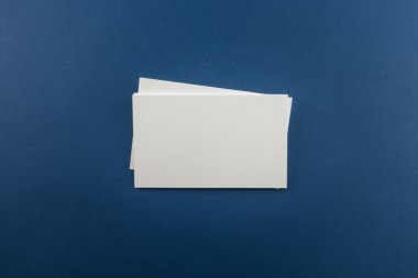 Boş kartvizit, yumuşak gölgeli kartpostal..