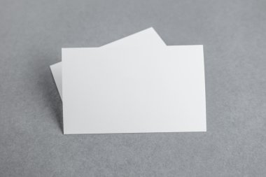 Boş kartvizit, yumuşak gölgeli kartpostal..