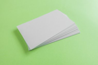 Boş kartvizit, yumuşak gölgeli kartpostal..