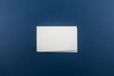 Boş kartvizit, yumuşak gölgeli kartpostal..