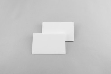 Boş kartvizit, yumuşak gölgeli kartpostal..