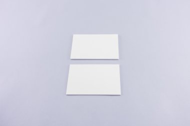 Boş kartvizit, yumuşak gölgeli kartpostal..