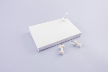 Boş kartvizit, yumuşak gölgeli kartpostal..